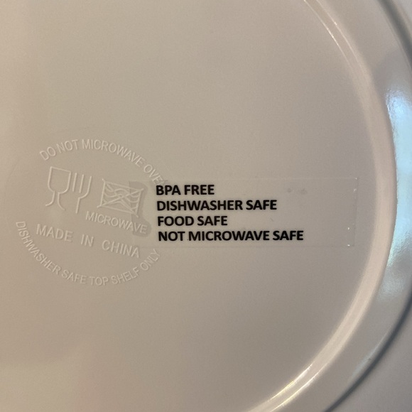 NWOT PAIR Hydrangea Floral Melamine Dessert Snack Sandwich 9” Plates Shabby - Picture 6 of 9